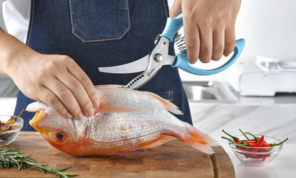 Heavy Duty Poultry Shears - Kitchen Scissors for Cutting Chicken, Poultry, Game, Meat - Chopping Vegetable - Spring Loaded
