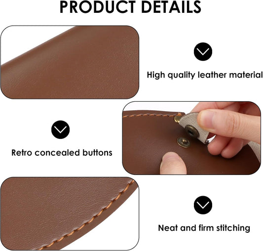 6 Inch PU Leather Knife Sheath, Japanese Knife Cover for Matsato Huusk Knives, Professional Chef Kitchen Knives Protector, Hunting Outdoor Camping Gear for Men Women Suitable for Knives with Blade Lengths of 6in/15.24cm or Less