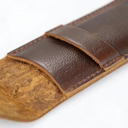 Leather Pocket Knife Sheath,Folding Knife Storage Case Small Knife Pouch Holder for 6.5 inch Folding Knife EDC Sheath for Folding Knife Carrier,Knifves Drawer Pocket Organizer,Gift for Men