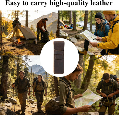 Leather Pocket Knife Sheath,Folding Knife Storage Case Small Knife Pouch Holder for 6.5 inch Folding Knife EDC Sheath for Folding Knife Carrier,Knifves Drawer Pocket Organizer,Gift for Men