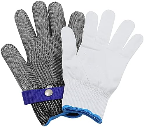 Cut Resistant Metal Mesh Chainmail Glove, High Strength Stainless Steel Glove with Soft and Breathable
