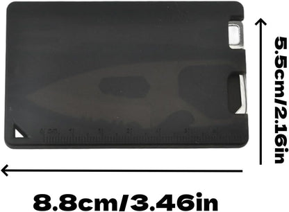 Survival Tools Multi-Function Camping Fork Card Knife with Measuring Ruler & Bottle Opener (4-in-1 Pocket Tool Kit)