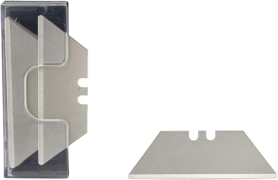 Round Point Utility Knife Blades for Box Cutter, SK5 Carbon Steel, Durable and Cost-effective, Utility Blades for Most Standard Utility Knives, 100 Pack