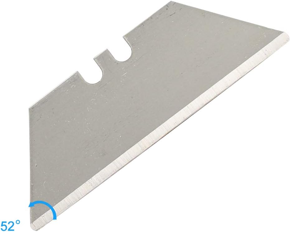 Round Point Utility Knife Blades for Box Cutter, SK5 Carbon Steel, Durable and Cost-effective, Utility Blades for Most Standard Utility Knives, 100 Pack