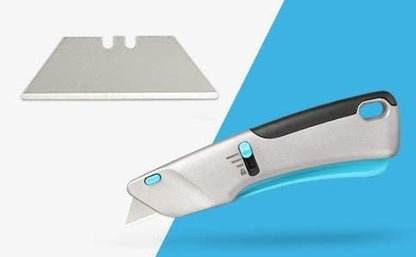 Round Point Utility Knife Blades for Box Cutter, SK5 Carbon Steel, Durable and Cost-effective, Utility Blades for Most Standard Utility Knives, 100 Pack