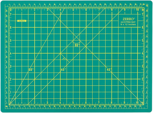 Cutting Mat 12" x 9" Self Healing Rotary Cutting Mat A4 | Double-Sided, Non-Slip, Durable PVC, Craft Mat for Quilting Sewing Art Projects