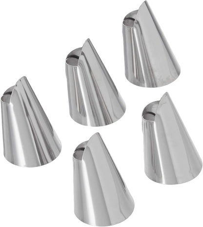 5 Pcs Anti-Cut Hand Guard Finger Protector Stainless Steel Kitchen Slicing Cutter Iron Nail Cover Safe Chop Cut Tool Practical Finger Protector