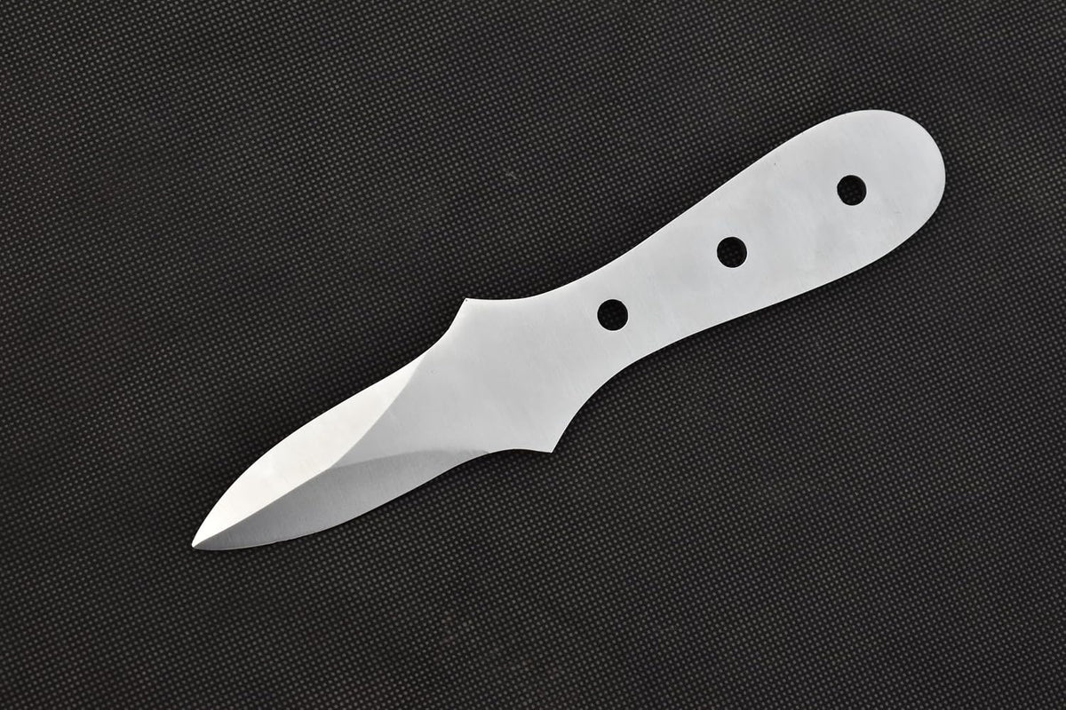 7 Inch Oyster Knife Blank Blade for Knife Making, Stainless Steel, Full Tang, Customizable Handle, Ready to Shuck Oysters