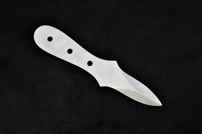 7 Inch Oyster Knife Blank Blade for Knife Making, Stainless Steel, Full Tang, Customizable Handle, Ready to Shuck Oysters