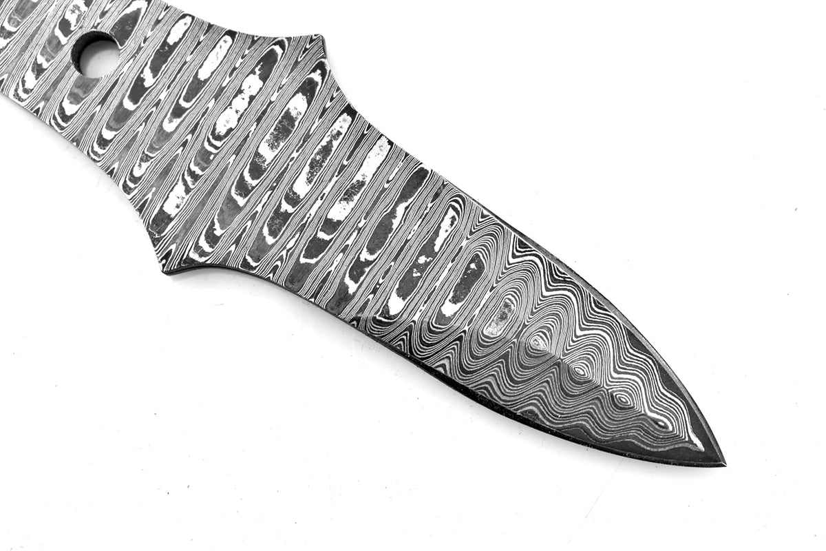 7 Inch Oyster Knife Blank Blade for Knife Making, Stainless Steel, Full Tang, Customizable Handle, Ready to Shuck Oysters