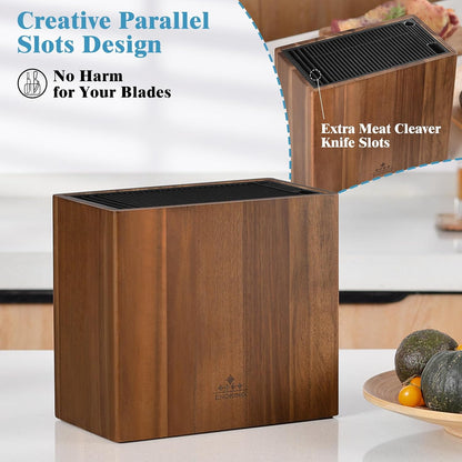 25 Slots and Plastic Lid Universal Knife Block