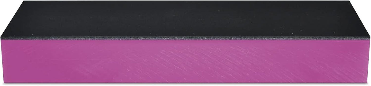 4 Micron 2"x6" Nanocloth Knife Strop (unloaded)-3/4" thick Acrylic, Premium Strop for Diamond Emulsions