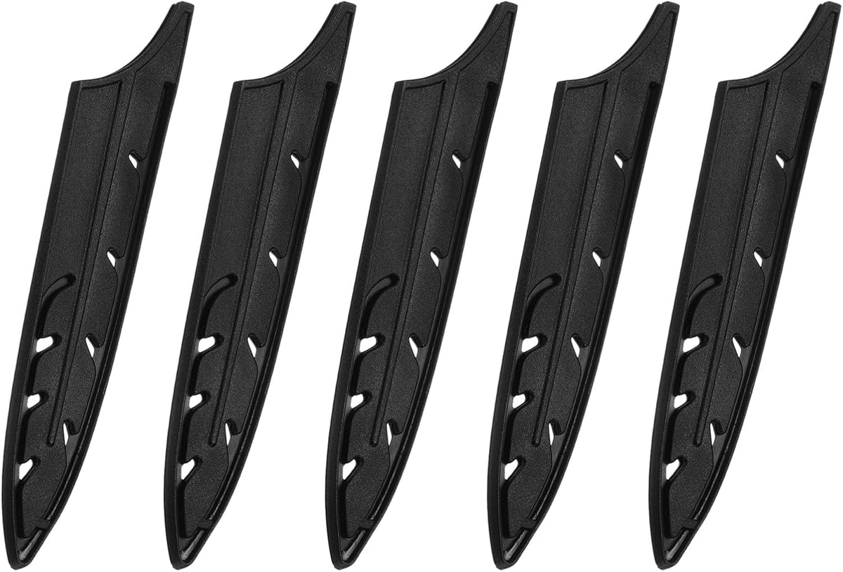 Knife Cover Sleeves Blade Edge Guards for 5" Utility Knife Blade Edge Protector Universal Knife Sheath for Kitchen, Black