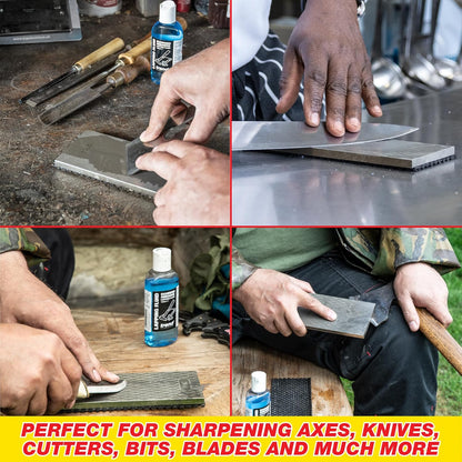 Trend Complete Diamond Sharpening Kit: Double-Sided Credit Card Stone & Mini Taper File w/Lapping Fluid, Cleaning Block, Instructional DVD & Guide, DWS/KIT/C