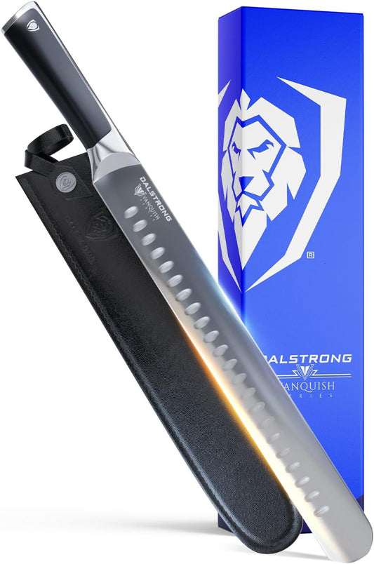 Slicing & Carving Knife - 12 inch - Vanquish Series - Forged High Carbon German Steel - POM Handle - Professional Kitchen Knife Gift - Razor Sharp Slicer Knife - NSF Certified