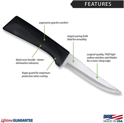 Anthem Super Parer Knife (W427), Black