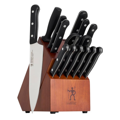 Solution 10-Pc Knife Set, Razor-Sharp, German Engineered, Brown | Informed by 100+ Years of Mastery. Dishwasher Safe, Durable Blade, Single Piece Precision Stamped Blade Construction.