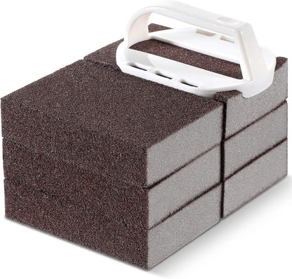 6Pcs Nano Sponge Rust Stone Pot Cleaner for Bottom of Pans Nano Scratch | Emery Magic Cleaning Sponge Emery Eraser Caspian for Kitchen Washing Sink Grill Bathroom Kitchen Cleaners Tool