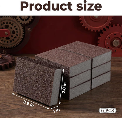 6Pcs Nano Sponge Rust Stone Pot Cleaner for Bottom of Pans Nano Scratch | Emery Magic Cleaning Sponge Emery Eraser Caspian for Kitchen Washing Sink Grill Bathroom Kitchen Cleaners Tool