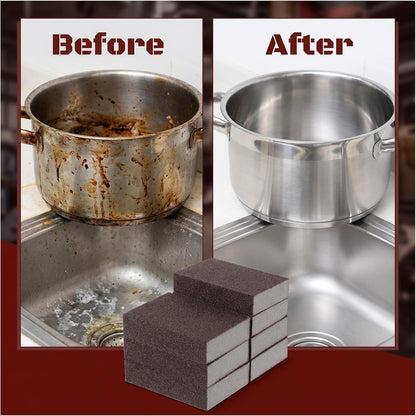 6Pcs Nano Sponge Rust Stone Pot Cleaner for Bottom of Pans Nano Scratch | Emery Magic Cleaning Sponge Emery Eraser Caspian for Kitchen Washing Sink Grill Bathroom Kitchen Cleaners Tool