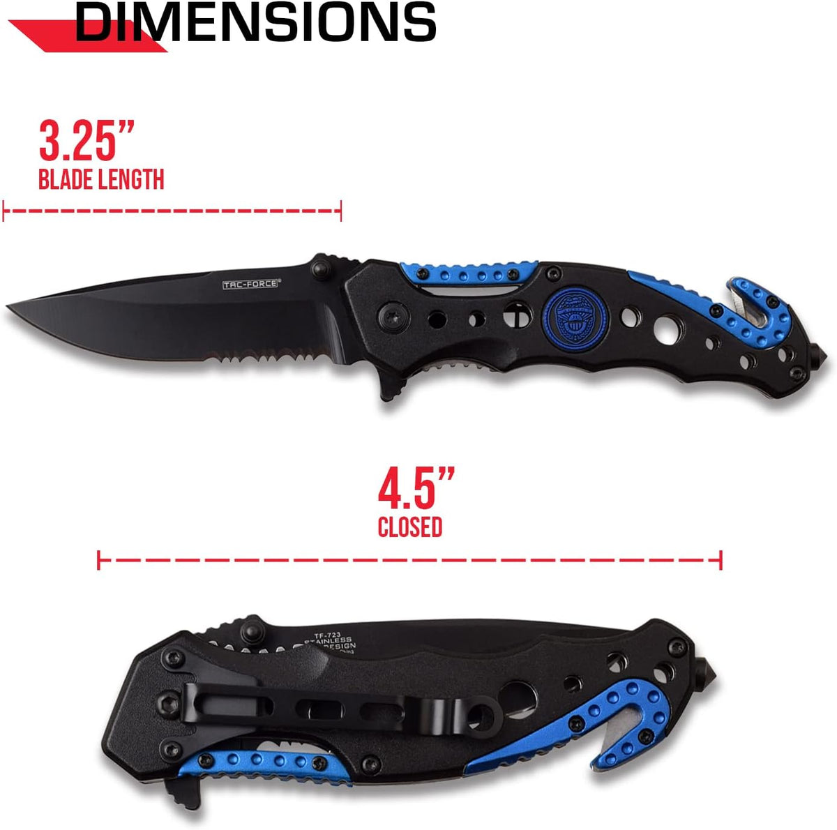 Tactical Assisted Opening Folding Knife - TF-723PC