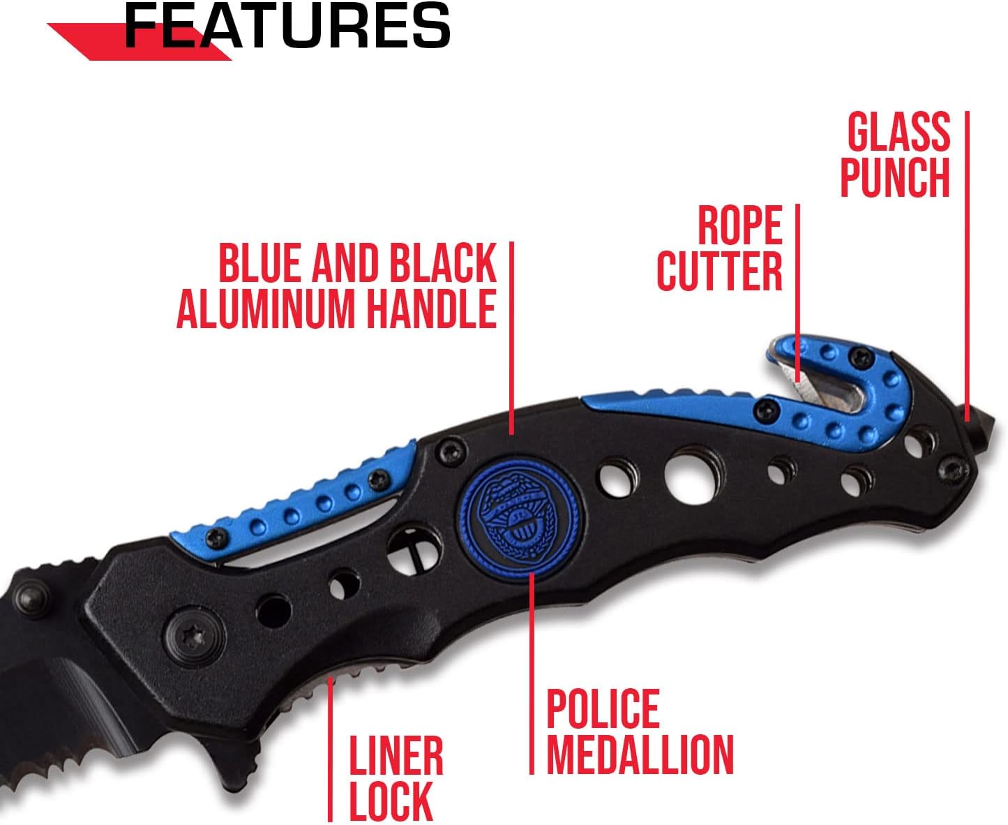 Tactical Assisted Opening Folding Knife - TF-723PC