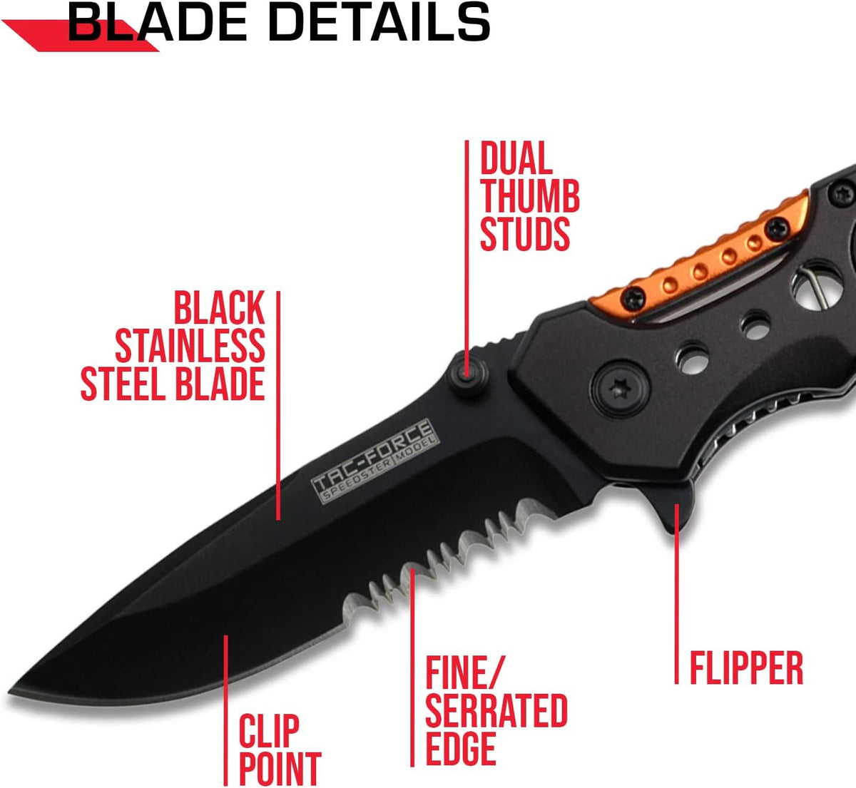 Tactical Assisted Opening Folding Knife - TF-723PC