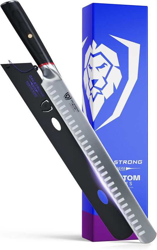 Slicing & Carving Knife - 12 inch Slicer - Phantom Series - Japanese High-Carbon AUS8 Steel - Pakkawood Handle - Kitchen Knife - Brisket Knife - Sheath Included
