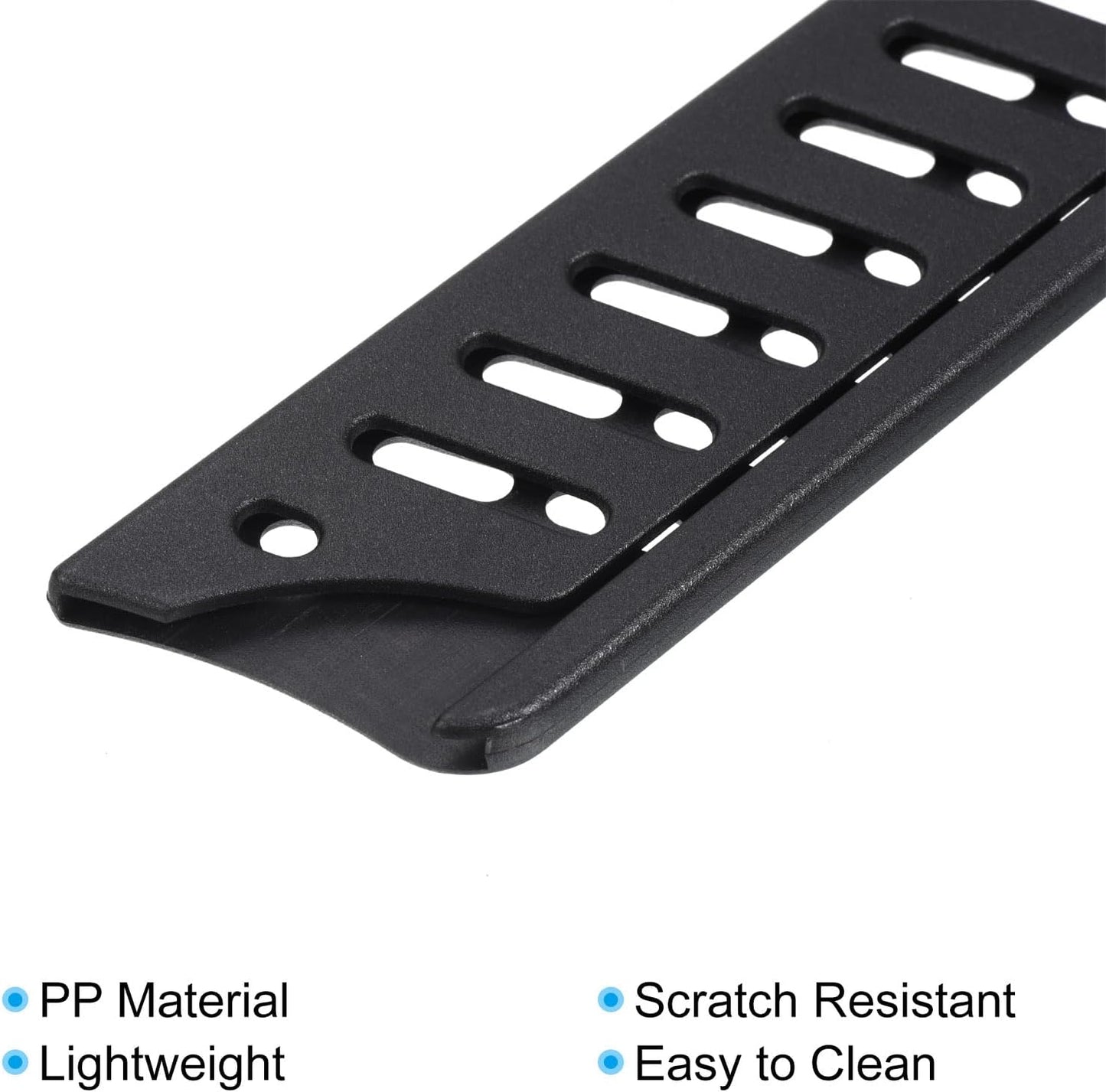 PP Safety Knife Cover Sleeves for 8" Bread Knife, 2 Pack Knives Edge Guard Blade Protector Universal Knife Sheath Portable for Kitchen, Black