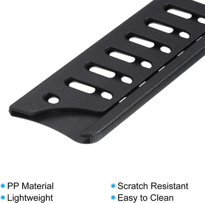 PP Safety Knife Cover Sleeves for 8" Bread Knife, 2 Pack Knives Edge Guard Blade Protector Universal Knife Sheath Portable for Kitchen, Black