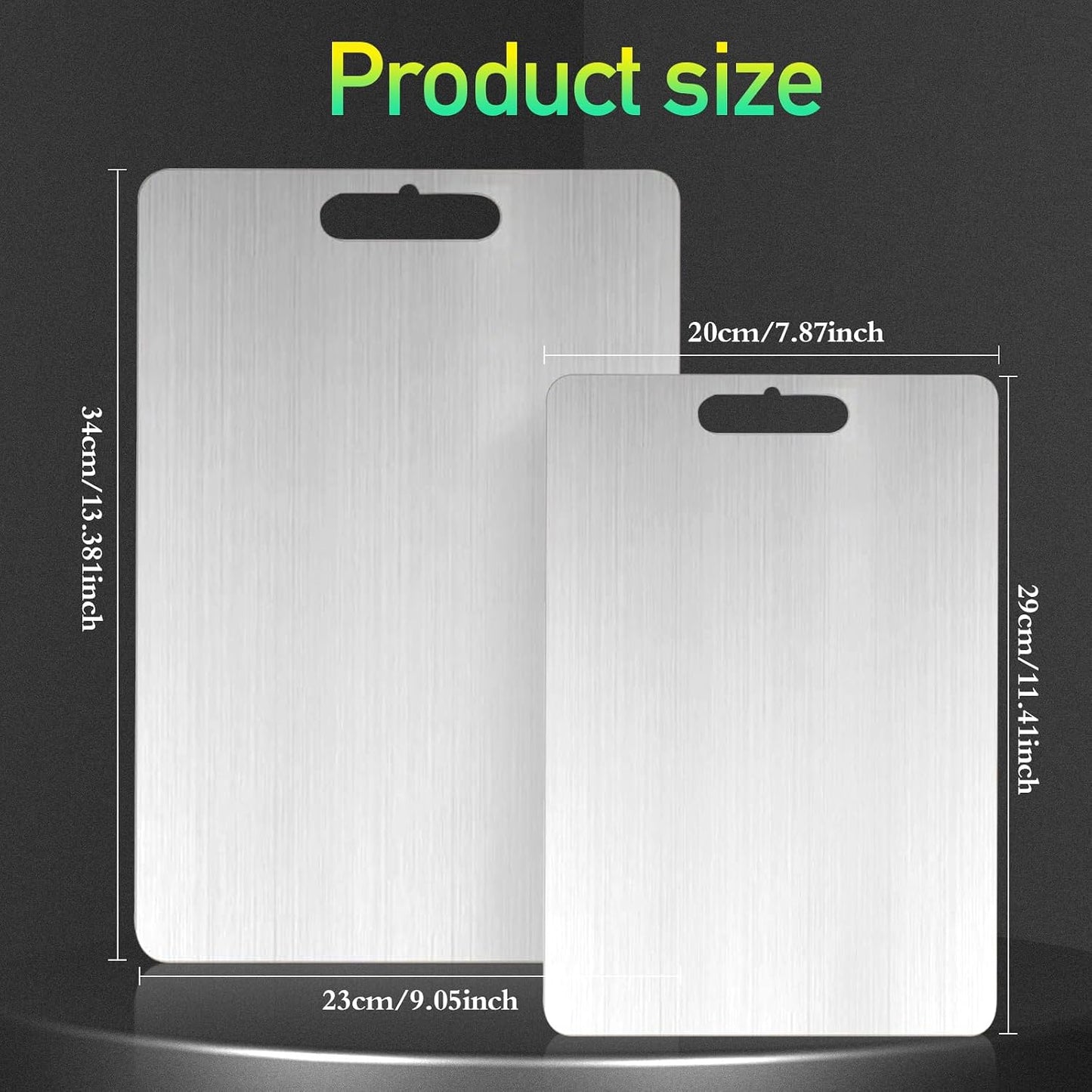 Titanium Cutting Board, 2 Pack Titanium Cutting Boards For Kitchen