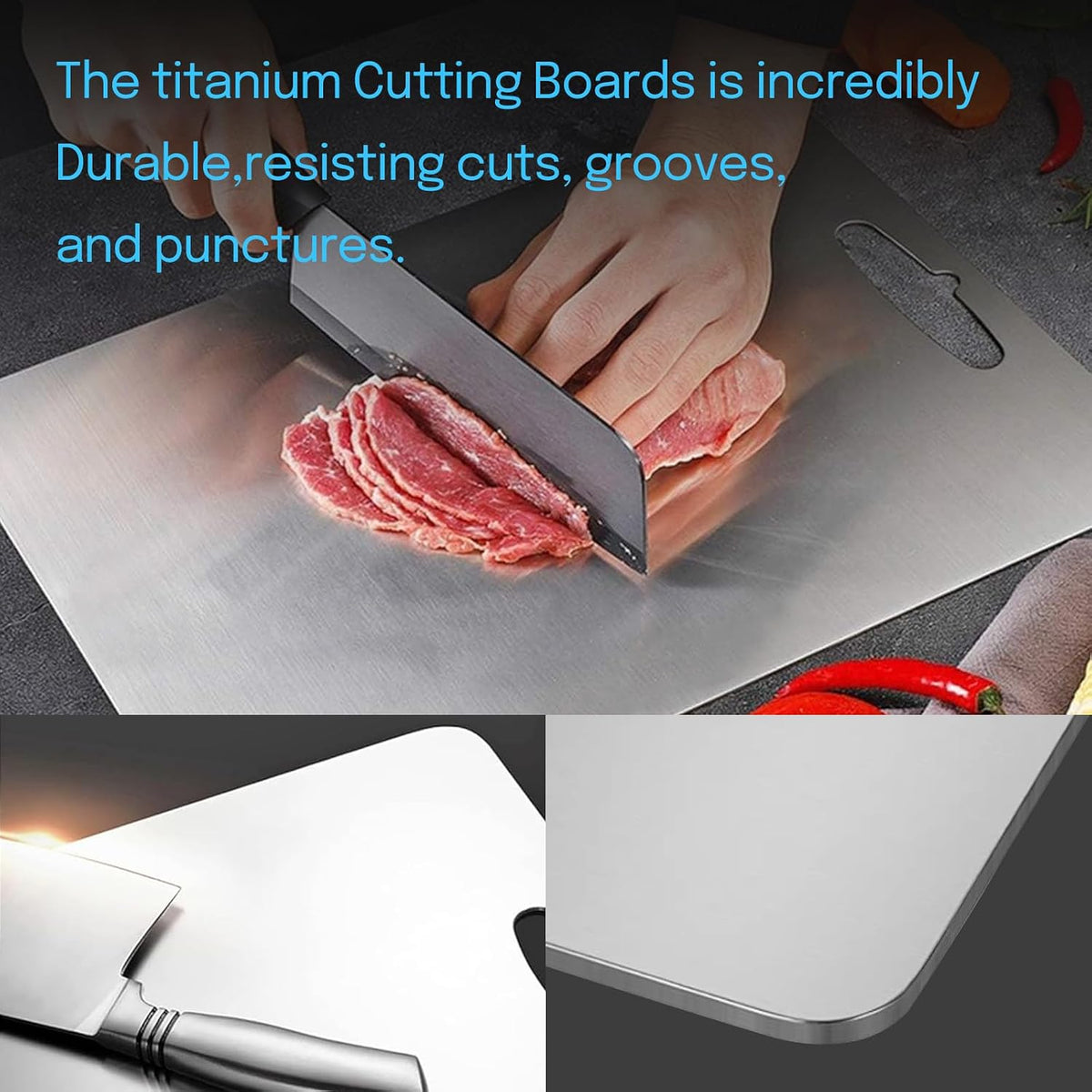 Titanium Cutting Board, 2 Pack Titanium Cutting Boards For Kitchen
