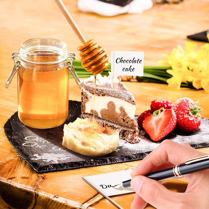 Silver Cheese Knife Set For Charcuterie Board Accessories, Stainless Steel Cheese Slicer And Butter Spreader knives Kit With Serving Tongs, Spoons, Forks, Flags Cheese Markers, Honey Dipper (23 Pack)