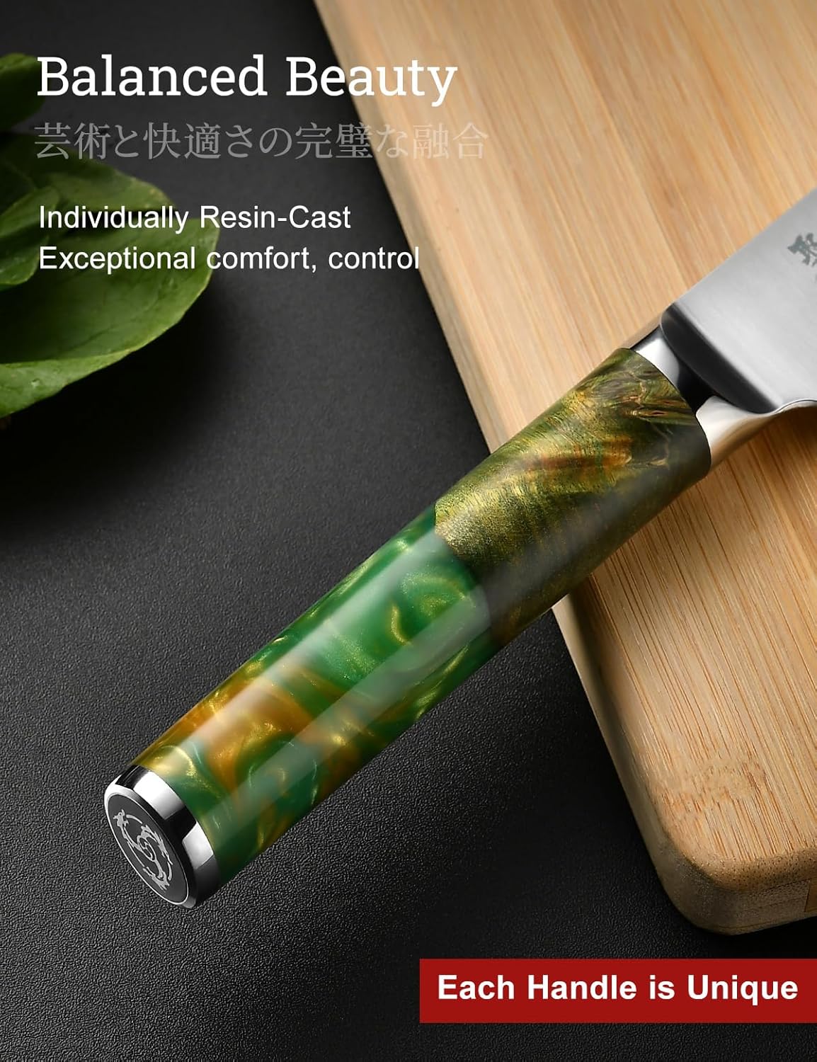8 Inch Japanese Kiritsuke Knife, SG2 Powder Steel Core | San-Mai Construction, 64 HRC Hardness, Professional Edge Retention, Leather Sheath Included, Premium Gift Box