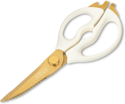 Multi Purpose Kitchen Shears - Gold/Ivory
