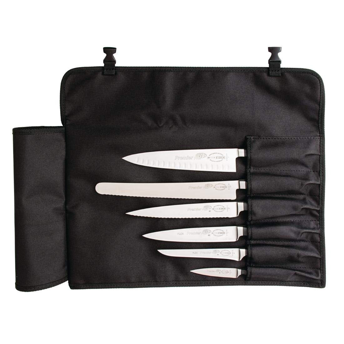– Chef Knife Roll Bag Black - Knife bag with 7 slots - Safe storage & transportation - Hard wearing - Space saving - Simple maintenance - Convenient closure - Lightweight - Made in Germany