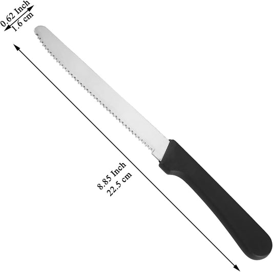 Steak Knives Set of 12, Stainless Steel Steak Knife Set, Serrated Steak Knives, Gifts for Home, Restaurant, Parties, Wedding, Camping, Outdoor