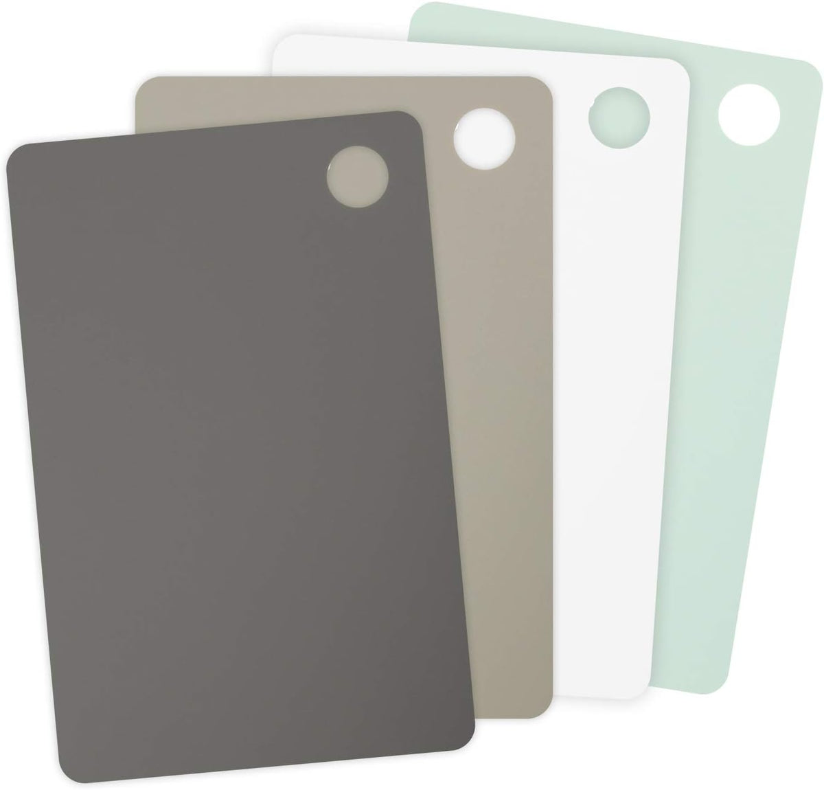 Small Flexible Cutting Mats Set of 4 Chopping Boards for Meal Prep Cut Slice Dice Fruits Veggies & Meats, Easy Clean Dishwasher Safe Small Nylon Cutting Board Kitchen Mat Set, 11.5" L X 7.5" W