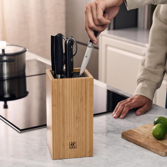 Bamboo Bristle Knife Storage Block