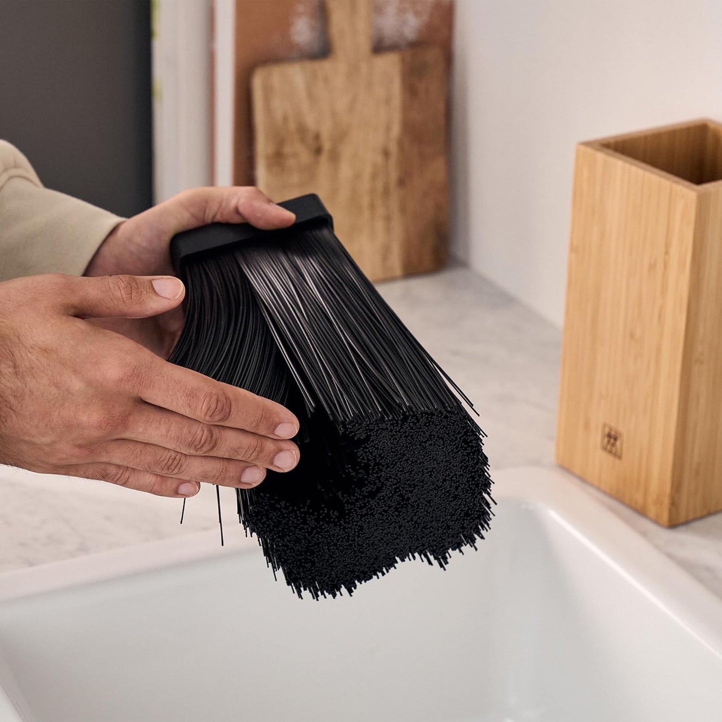 Bamboo Bristle Knife Storage Block