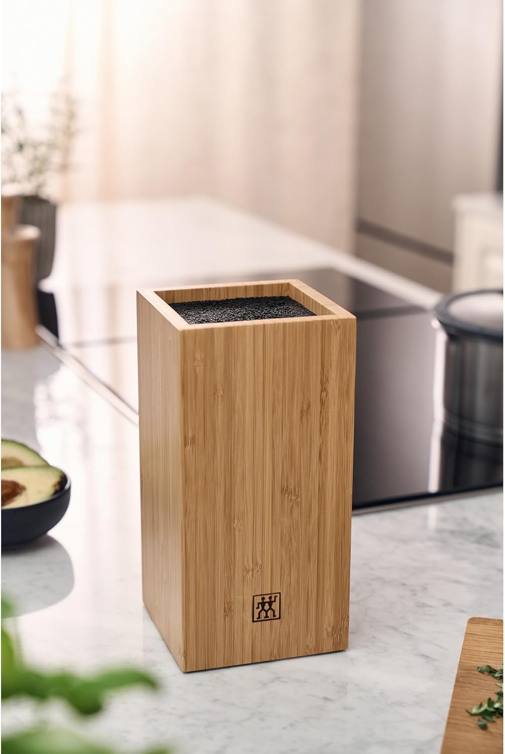 Bamboo Bristle Knife Storage Block