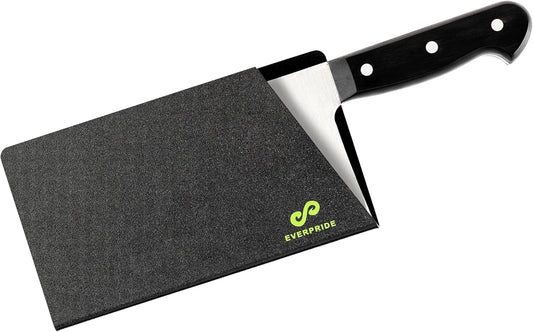 Butcher Chef Knife Edge Guard - Wide Knives Blade Edge Protectors - Meat Cleaver Knife Sheath - BPA-Free Chef Knife Cover Fits Blades Up To 8” x 4” – Knives Not Included