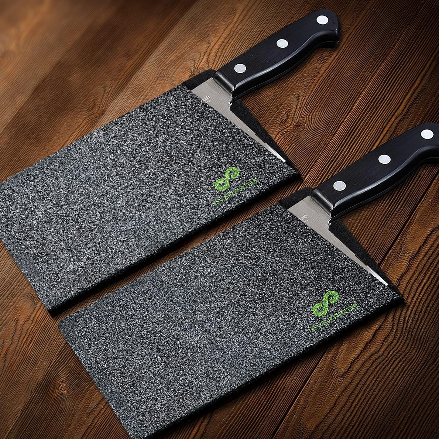 Butcher Chef Knife Edge Guard - Wide Knives Blade Edge Protectors - Meat Cleaver Knife Sheath - BPA-Free Chef Knife Cover Fits Blades Up To 8” x 4” – Knives Not Included
