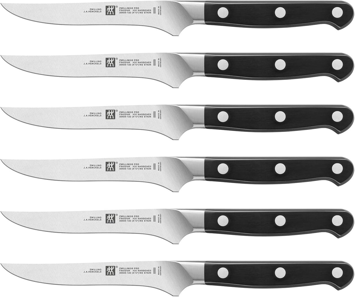 Pro 7-pc Knife Set w 17.5" Stainless Magnetic Knife Bar