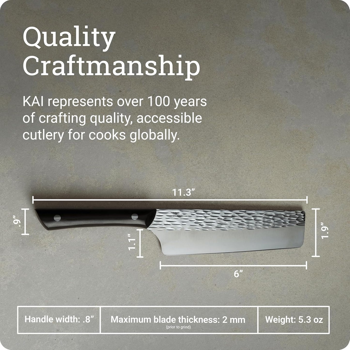 PRO 6" Nakiri Knife | Hand Sharpened Vegetable Knife, Japanese AUS6M Stainless Steel Blade, Full-Tang POM Handle