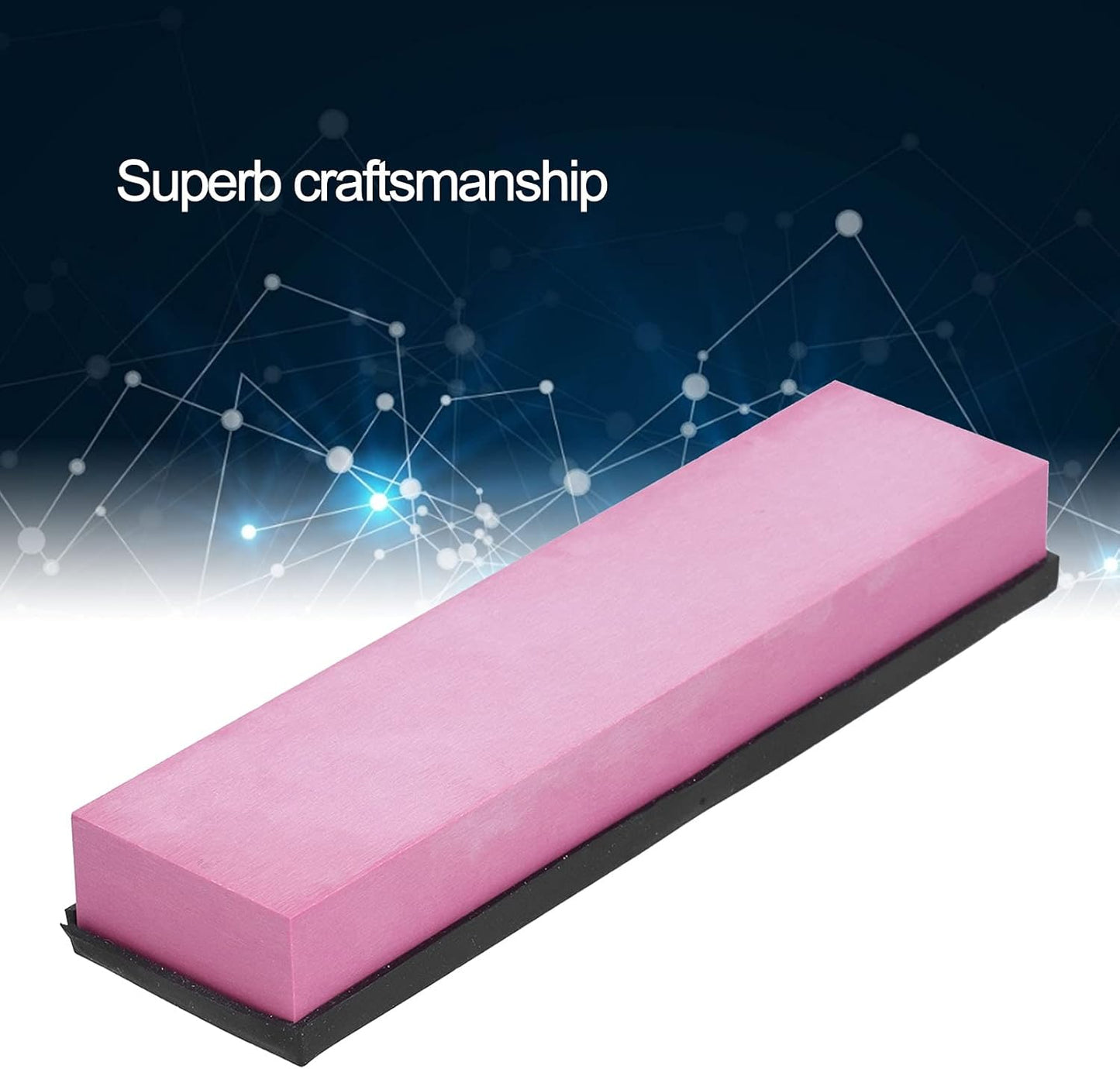 Knife Sharpening Stone 3000 Grit Sharpener Whetstone Set Ruby Fine Grinding Kitchen Tool Rectangle Sanding Stone Block for Kitchen/Hunting/Pocket Knives or Blade 200 * 50 * 25mm