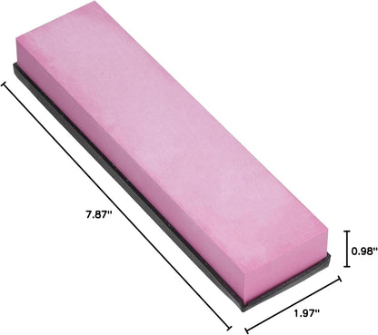 Knife Sharpening Stone 3000 Grit Sharpener Whetstone Set Ruby Fine Grinding Kitchen Tool Rectangle Sanding Stone Block for Kitchen/Hunting/Pocket Knives or Blade 200 * 50 * 25mm