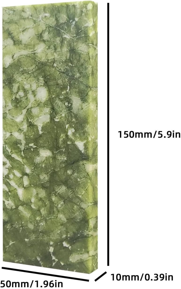 Knife Sharpening Stone,10000 Grit Sharpener Whetstone Final Fine Polishing Natural Green Honing Oilstone for Knives Tools,Cutting Tools 150 * 50 * 10mm