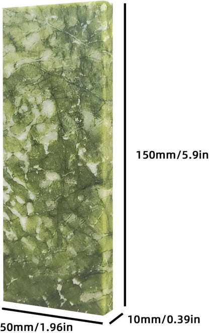 Knife Sharpening Stone,10000 Grit Sharpener Whetstone Final Fine Polishing Natural Green Honing Oilstone for Knives Tools,Cutting Tools 150 * 50 * 10mm