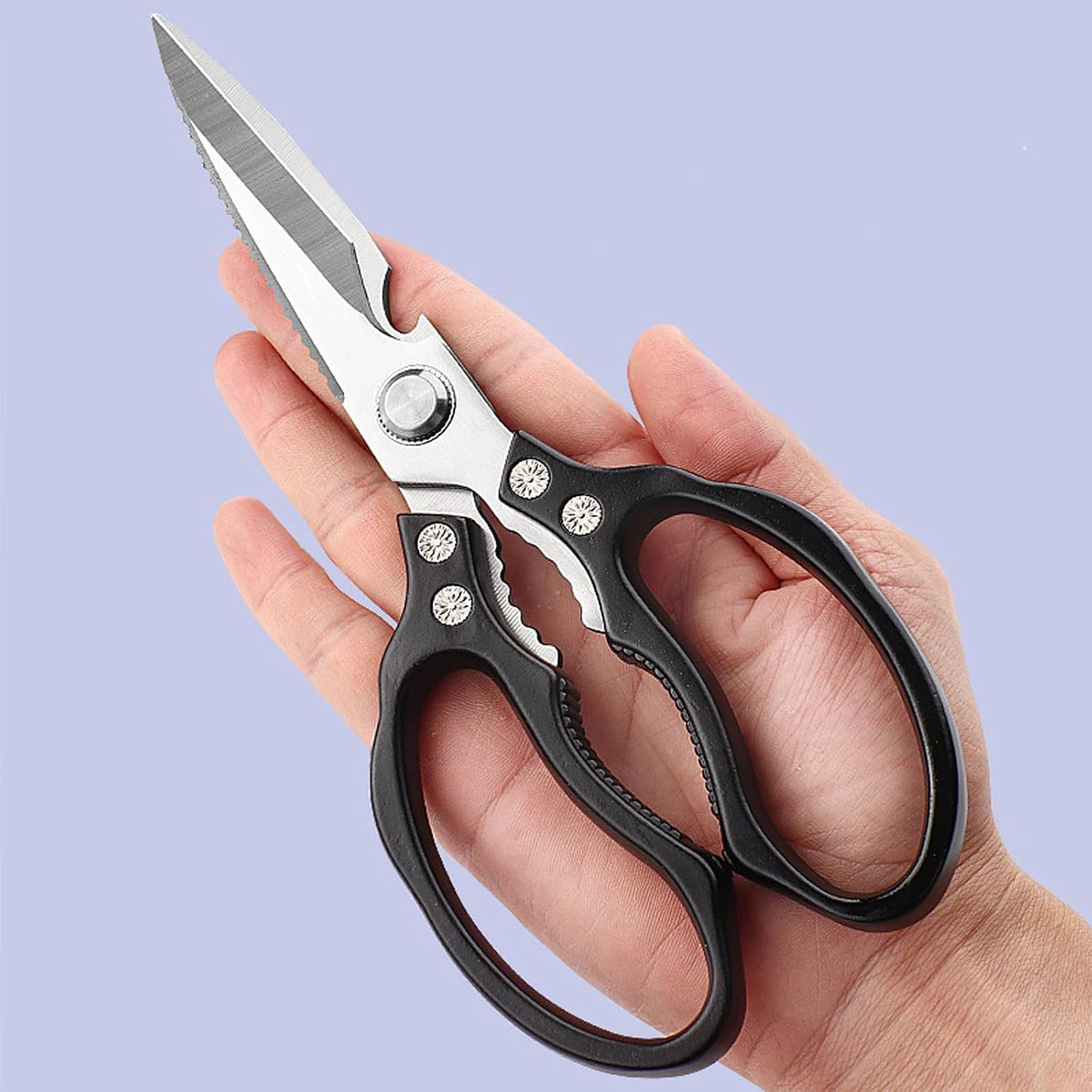Kitchen Scissors Heavy Duty Stainless Steel Kitchen Shears Sharp Food Cooking Dishwasher Safe Scissors for Meat Chicken Poultry Fish Meat Herbs